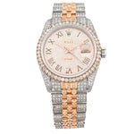 Rolex DateJust 36MM Two-Tone Custom Diamond Bussdown – Roman Numeral Dial - 13.0 CTW