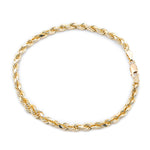 Rope Bracelet Solid - 10KT Gold & 2MM - 8MM