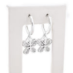 Diamond Butterfly Dangling Round Stone Setting - 10KT Gold & 0.80 CTW