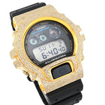 Casio G-Shock DW6900U Diamond Bezel - Gold Steel / Black & 4.60 CTW