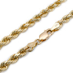 Rope Bracelet Solid - 10KT Gold & 2MM - 8MM
