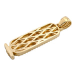14K Gold Diamond Pendant – Egyptian Hieroglyphic with Round – 1.25 CTW