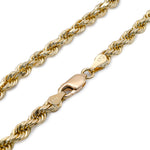 Rope Bracelet Solid - 10KT Gold & 2MM - 8MM