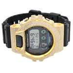 Casio G-Shock DW6900U Diamond Bezel - Gold Steel / Black & 4.60 CTW