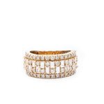 10K Diamond Men's Band – Multi Row Baguette & Round Stone – 3.30 CTW