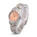 Factory Rolex 24MM Oyster Perpetual Watch – Stick Pink Salmon Dial – Stainless Steel