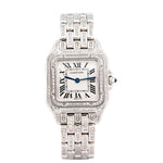 Custom Diamond Cartier 22MM Panthère Watch – Iced Out Stainless Steel Roman Dial – 7.80 CTW