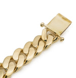 10K Gold Bracelet – Miami Cuban Link Style Solid Gold – 6MM to 14MM