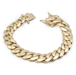 10K Gold Bracelet – Miami Cuban Link Style Solid Gold – 6MM to 14MM