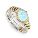 Rolex DateJust 36MM Diamond Bezel - Tiffany Blue 10-Pointer Dial & 2.00 CTW