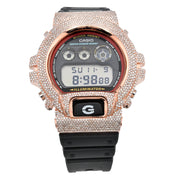 Casio G-Shock DW6900RL Diamond Bezel - Rose Steel / Black & 4.60 CTW