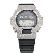 Casio G-Shock DW6900U Diamond Bezel - White Steel / Black & 4.60 CTW