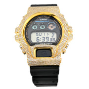 Casio G-Shock DW6900U Diamond Bezel - Gold Steel / Black & 4.60 CTW