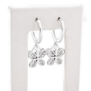 Diamond Butterfly Dangling Round Stone Setting - 10KT Gold & 0.80 CTW