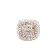 Diamond Men's Ring Jumbo Baguette Stone Setting - 10KT Gold & 4.50 CTW