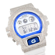 Casio G-Shock DW6900HDS Diamond Bezel - White Steel / White & 4.60 CTW