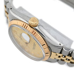 Factory Rolex 36MM DayJust Watch – 10 Pointer Champagne Dial – 18K Yellow Gold & Stainless Steel