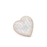 Diamond Men's Ring Heart Baguette Stone Setting - 10KT Gold & 4.50 CTW
