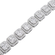 Diamond Tennis Bracelet Baguette Stone Setting - 10KT Gold & 5.67 CTW