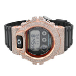 Casio G-Shock DW6900RL Diamond Bezel - Rose Steel / Black & 4.60 CTW