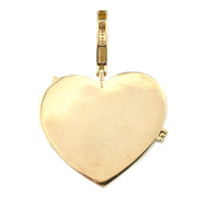 10K Gold Diamond Pendant – Heart Picture Locket  – 2.28 CTW
