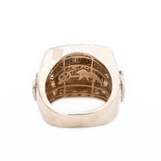 Diamond Men's Ring Trap House Baguette & Round Stone Setting - 10KT Gold & 2.60 CTW