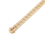 Diamond Tennis Bracelet Baguette & Round Stone Setting - 10KT Gold & 3.99 CTW