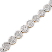 Diamond Tennis Bracelet Cluster Round Stone Setting - 10KT Gold & 3.30 CTW