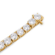 Lab Diamond Tennis Bracelet 50 Pointer Stone Setting - 10KT Gold & 19.49 CTW