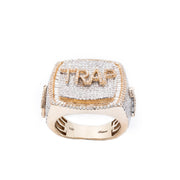 Diamond Men's Ring Trap House Baguette & Round Stone Setting - 10KT Gold & 2.60 CTW