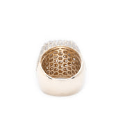 Diamond Men's Ring Jumbo Baguette Stone Setting - 10KT Gold & 4.50 CTW