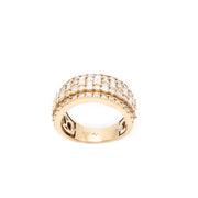 Diamond Men's Band Baguette & Round Stone Setting - 10KT Gold & 3.30 CTW