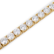 Lab Diamond Tennis Bracelet 50 Pointer Stone Setting - 10KT Gold & 19.49 CTW