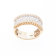 Diamond Men's Band ZigZag Baguette Stone Setting - 10KT Gold & 1.65 CTW