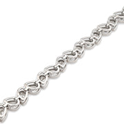 10K Gold Lab Diamond Bracelet – Tennis Link Pear Shape Bezel Setting – 6.38 CTW