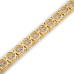 Lab Diamond Tennis Bracelet 50 Pointer Stone Setting - 10KT Gold & 19.49 CTW