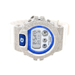 Casio G-Shock DW6900HDS Diamond Bezel - White Steel / White & 4.60 CTW