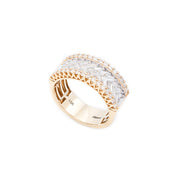 Diamond Men's Band ZigZag Baguette Stone Setting - 10KT Gold & 1.65 CTW