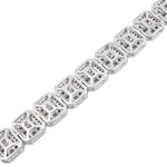 Diamond Tennis Bracelet Baguette Stone Setting - 10KT Gold & 5.67 CTW