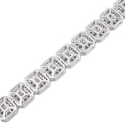 Diamond Tennis Bracelet Baguette Stone Setting - 10KT Gold & 5.67 CTW