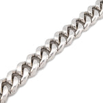 925 Sterling Silver Lab Diamond Bracelet – Curb Cuban Link Mirco Pavé Hand Set – 7.00 CTW