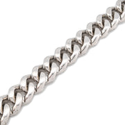 925 Sterling Silver Lab Diamond Bracelet – Curb Cuban Link Mirco Pavé Hand Set – 7.00 CTW
