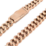 925 Sterling Silver Lab Diamond Necklace – Miami Cuban Link Mirco Pavé Set – 20.0 CTW