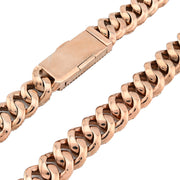 925 Sterling Silver Lab Diamond Necklace – Miami Cuban Link Mirco Pavé Set – 20.0 CTW