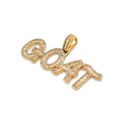 10K Gold Diamond Charm – Custom Goat with Baguette & Round Setting – 2.70 CTW