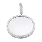 925 Sterling Silver Lab Diamond Pendant – Picture Pendant with Pointer – 3.35 CTW