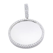 925 Sterling Silver Lab Diamond Pendant – Picture Pendant with Pointer – 3.35 CTW