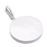 925 Sterling Silver Lab Diamond Pendant – Picture Pendant with Pointer – 3.35 CTW