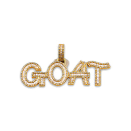 10K Gold Diamond Charm – Custom Goat with Baguette & Round Setting – 2.70 CTW