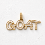 10K Gold Diamond Pendant – Custom Goat Letter Charm with Baguette – 2.70 CTW